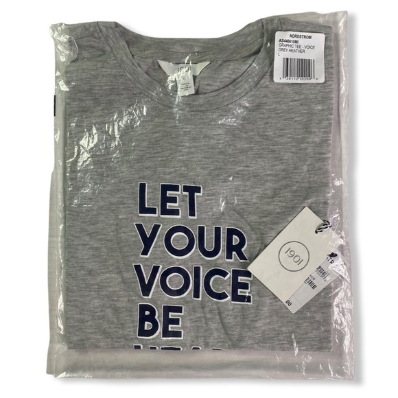 Inspirational Tee Shirt, Let Your Voice be Heard, NWT, Graphic Tee - Picture 4 of 11